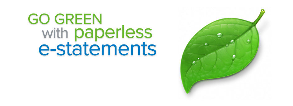 Go Green E-Statement Image